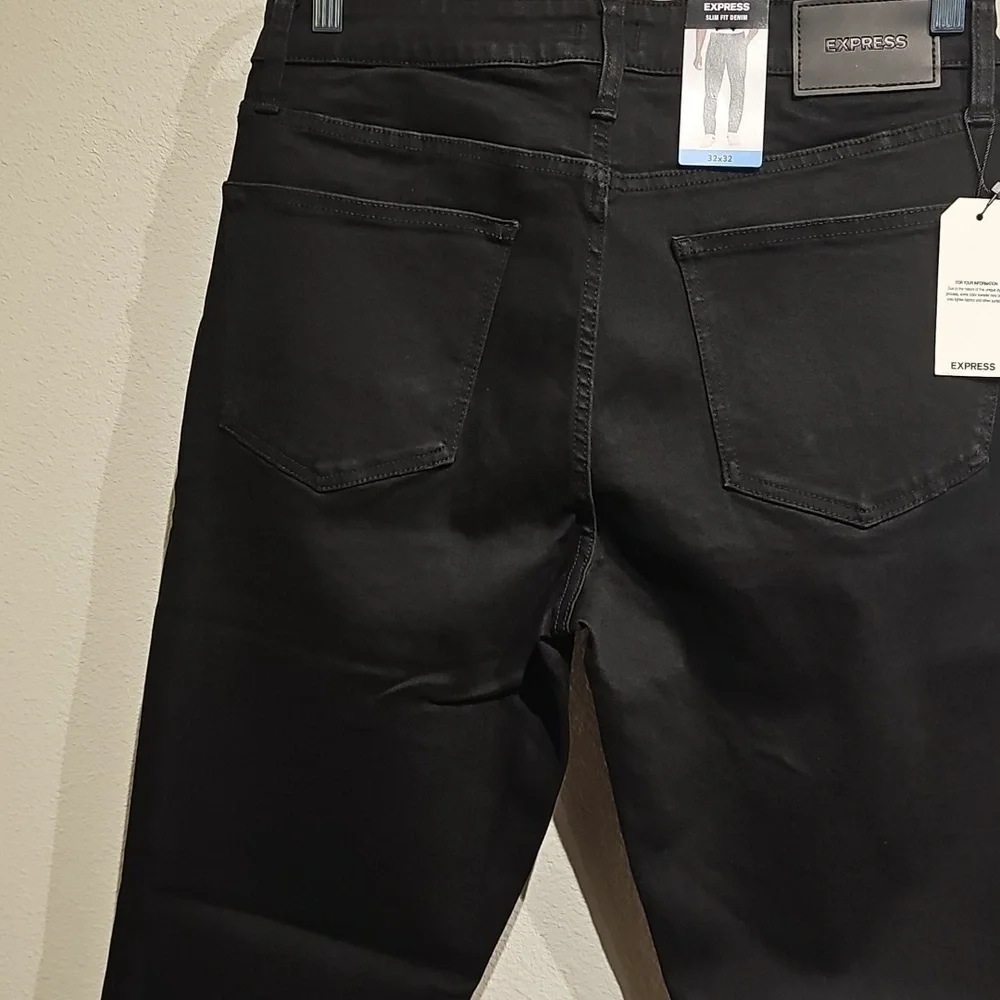Express Men's Black Skinny Jeans